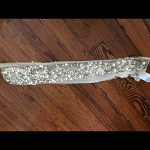 Gold sparkle scarf